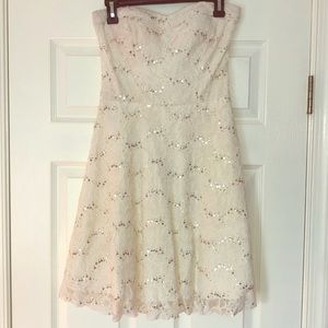 Cream Sparkly Speechless Dress